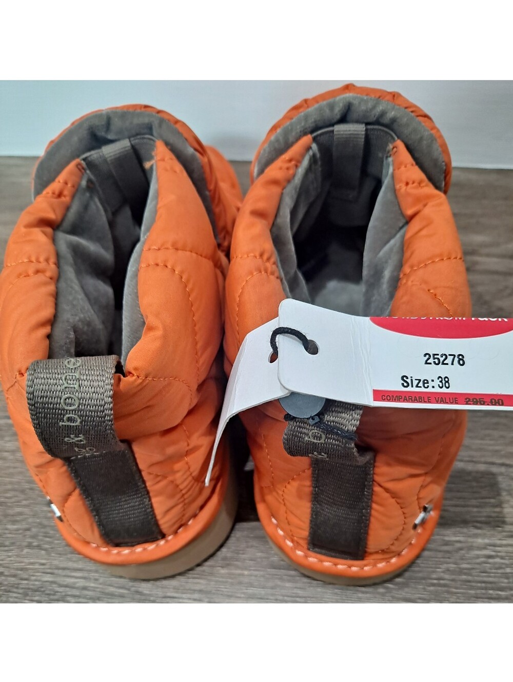 rag & bone Orange Quilted Eira Ankle Boot 7.5 - Picture 6 of 6